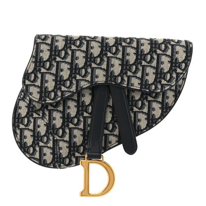 Christian Dior Oblique Saddle Belt Pouch Blue 1 of 8