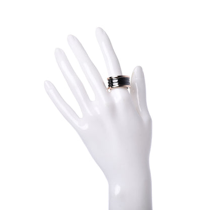 Bulgari 18K Rose Gold Black Ceramic B.Zero1 Four-Band Ring 59 8.75 2 of 6