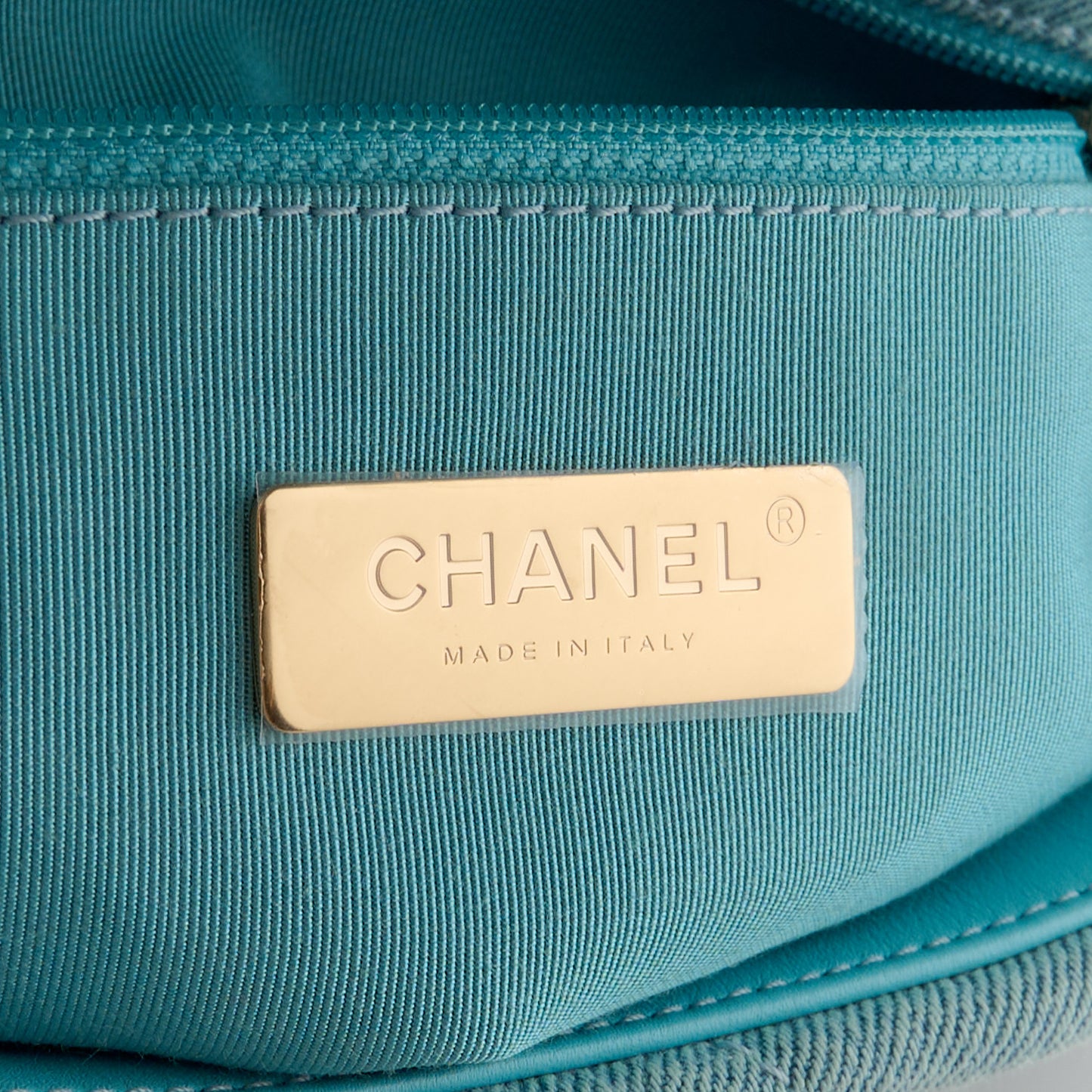 Denim Quilted Medium Chanel 19 Flap Light Blue
