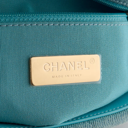 Chanel Denim Quilted Medium Chanel 19 Flap Light Blue 7 of 12