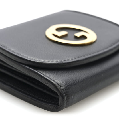 Gucci Roxy Calfskin Medium Blondie Chain Wallet Black 8 of 9