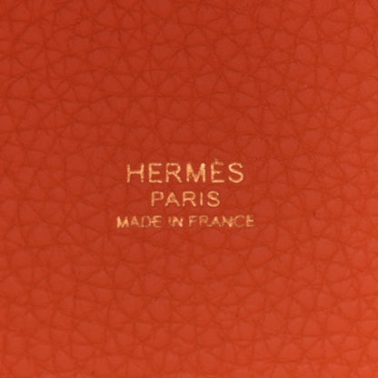 Hermes Taurillon Clemence Picotin Lock 18 PM Orange 6 of 12