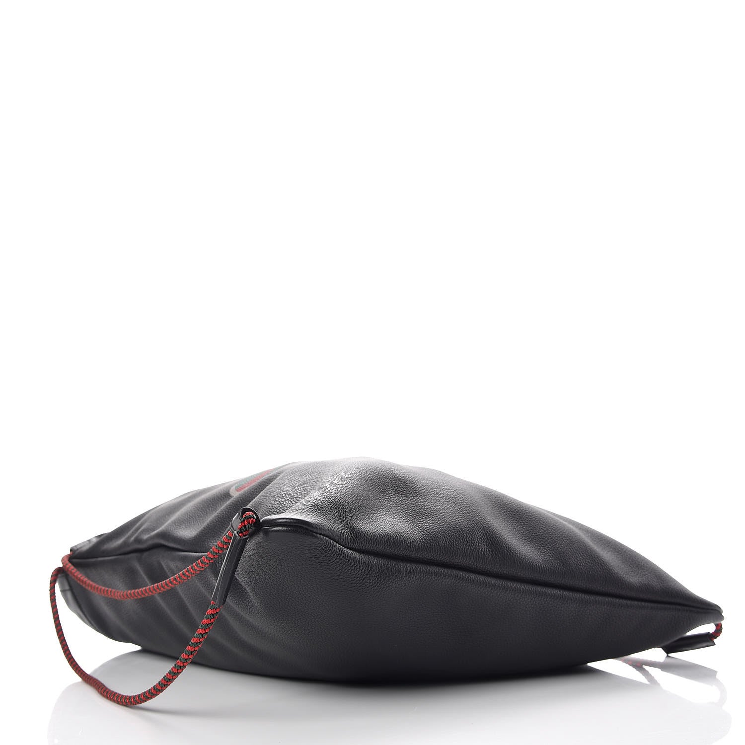 Gucci Calfskin Logo Drawstring Backpack Black 5 of 10