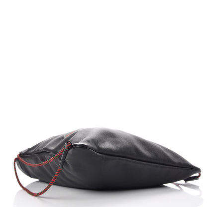 Gucci Calfskin Logo Drawstring Backpack Black 5 of 10