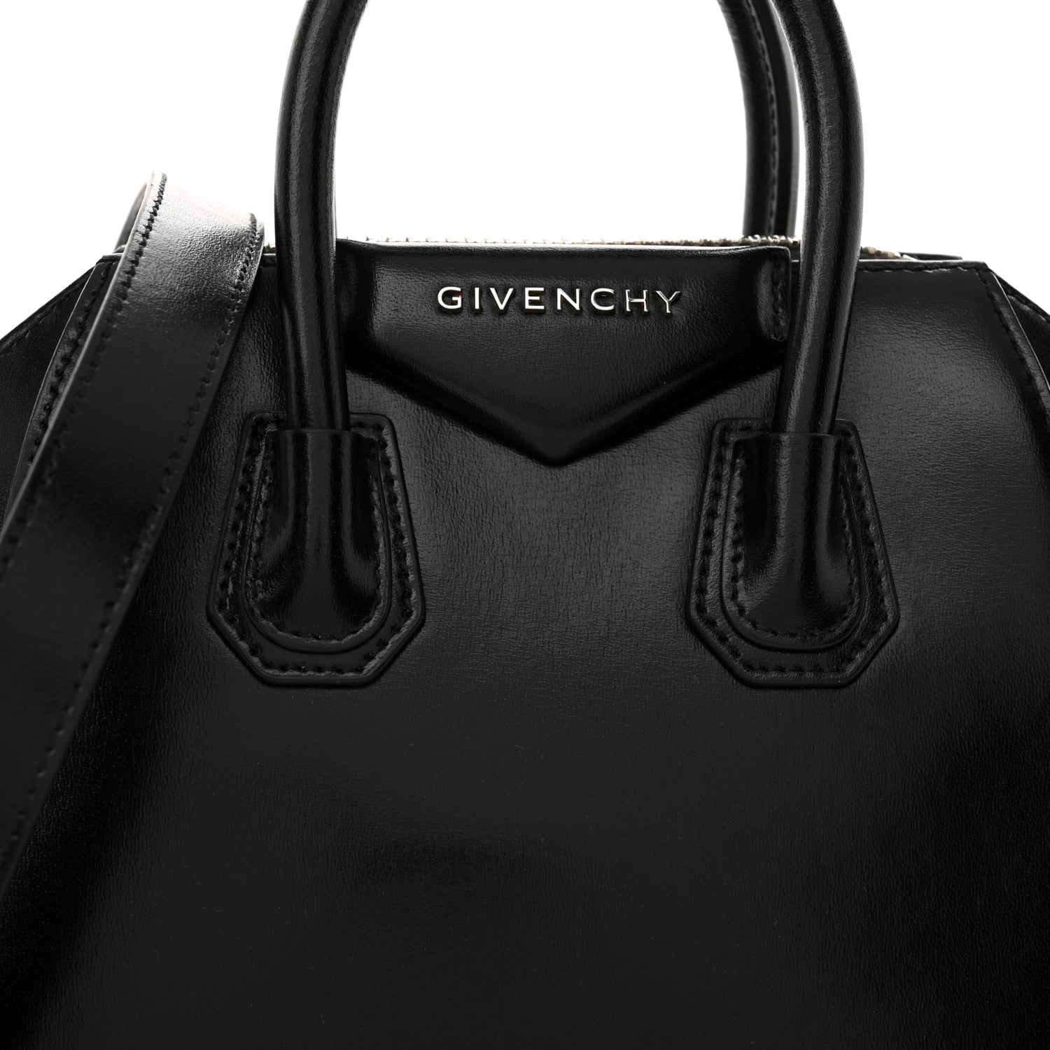 Givenchy Shiny Lord Calfskin Mini Antigona Black 8 of 13