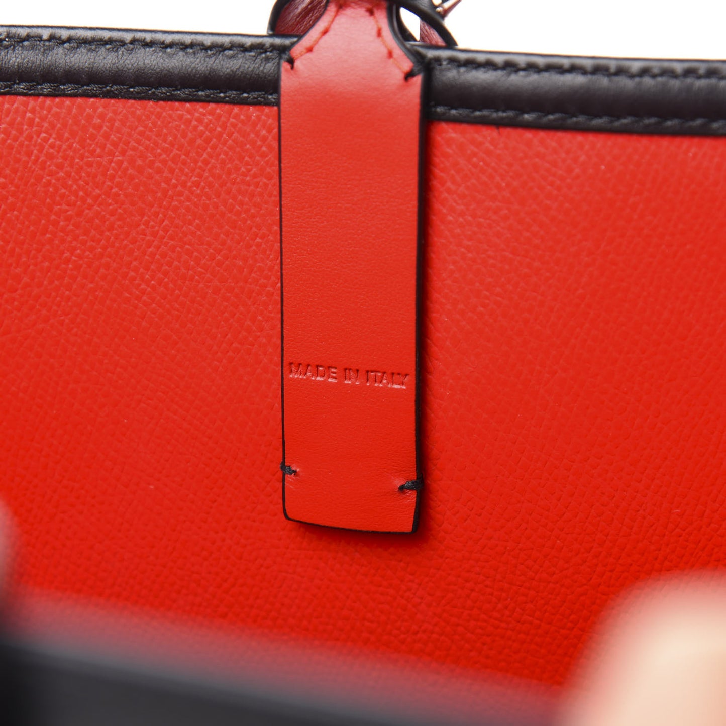 Calfskin Loubitag Spikes East West Cabata Tote Black