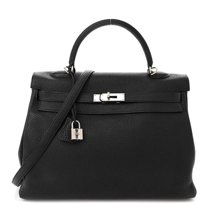 Hermes Togo Kelly Retourne 35 Black 1 of 11