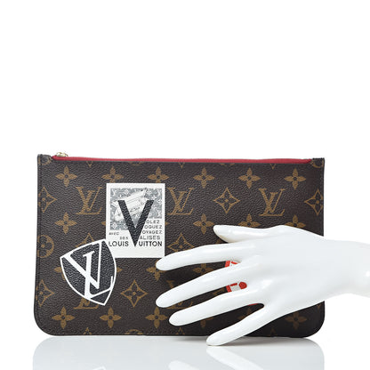 Louis Vuitton Monogram World Tour Neverfull MM GM Pochette 2 of 7