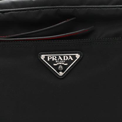 Prada Tessuto Nylon Studded New Vela Shoulder Bag Black Fuoco 8 of 10