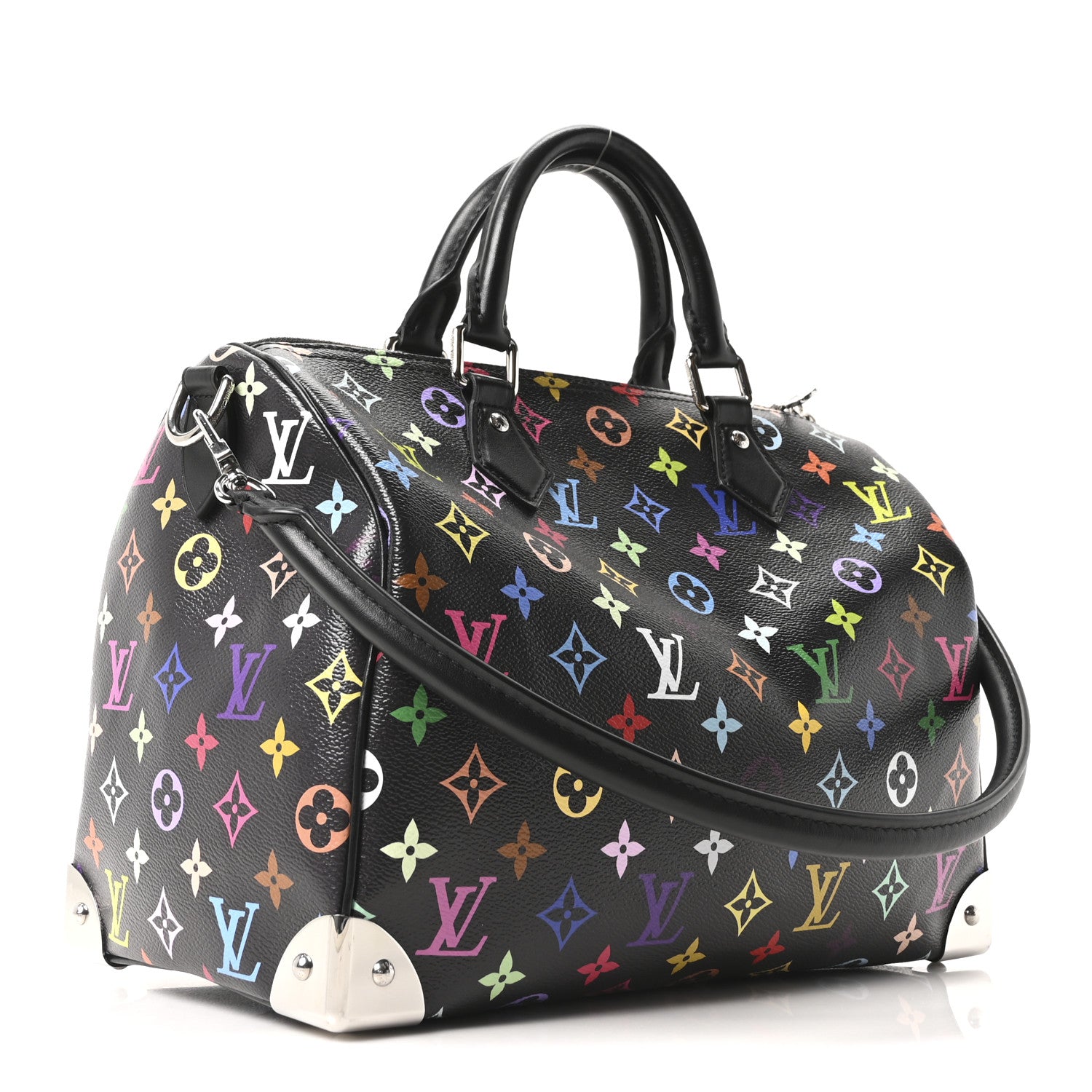 Louis Vuitton LV X TM Monogram Multicolor Speedy Soft 30 Black 3 of 9