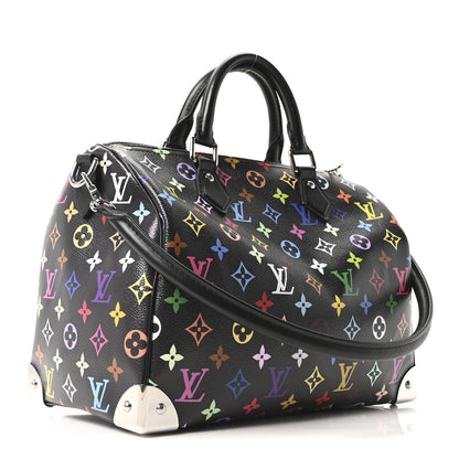 Louis Vuitton LV X TM Monogram Multicolor Speedy Soft 30 Black 3 of 9