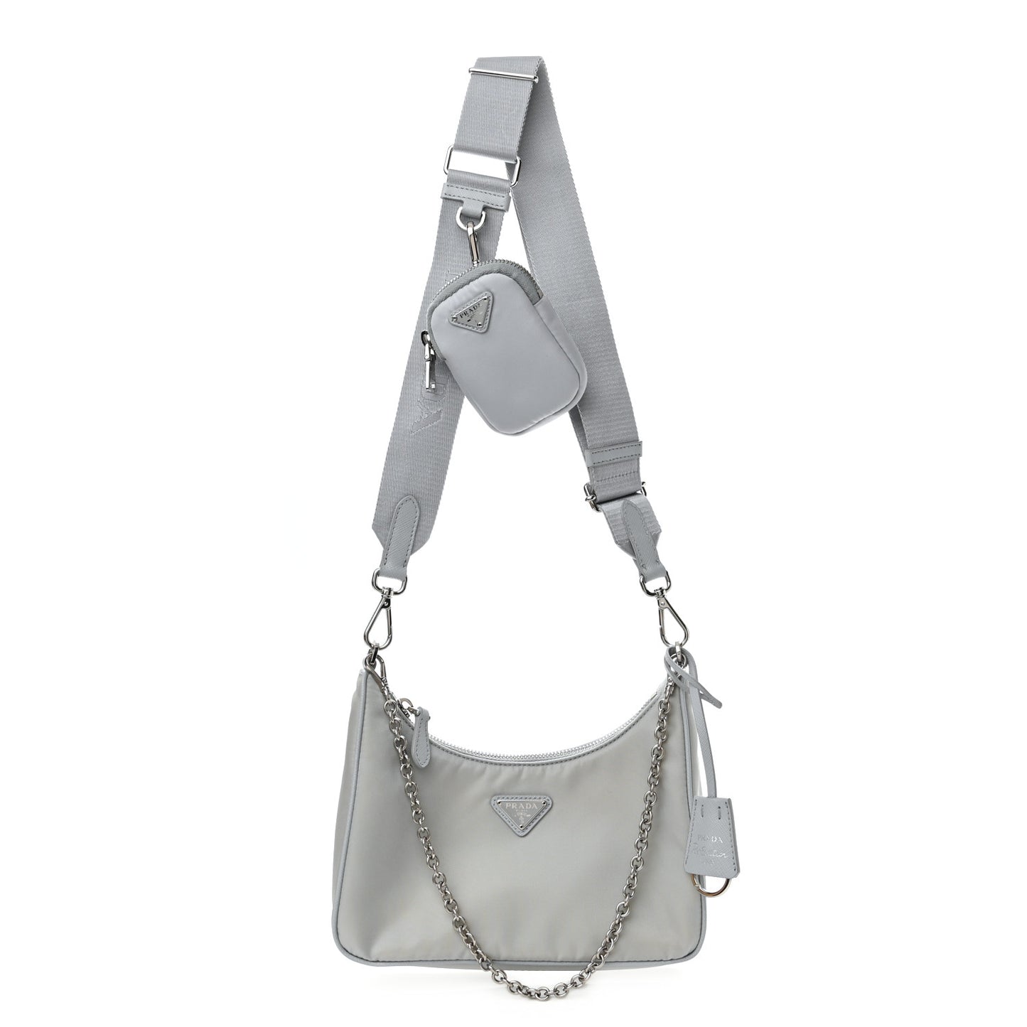 Re-Nylon Saffiano Re-Edition 2005 Shoulder Bag Fiordaliso