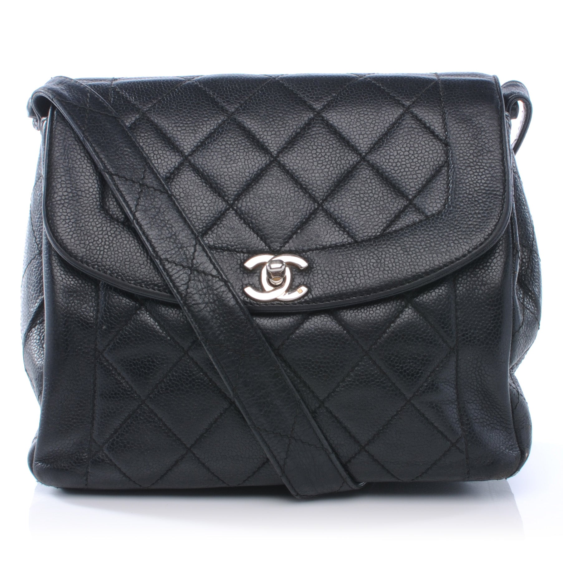 Chanel Caviar Quilted Shoulder Flap Bag Black 1 of 7