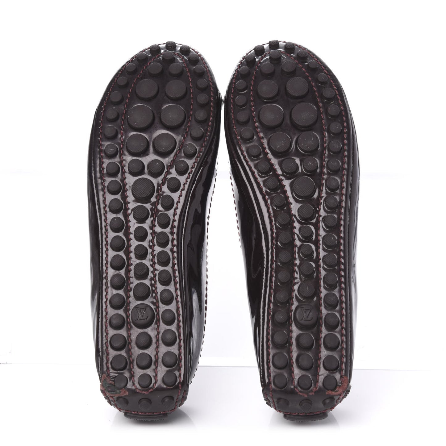 Patent Calf Oxford Ballerina Flats 34.5 Amarante
