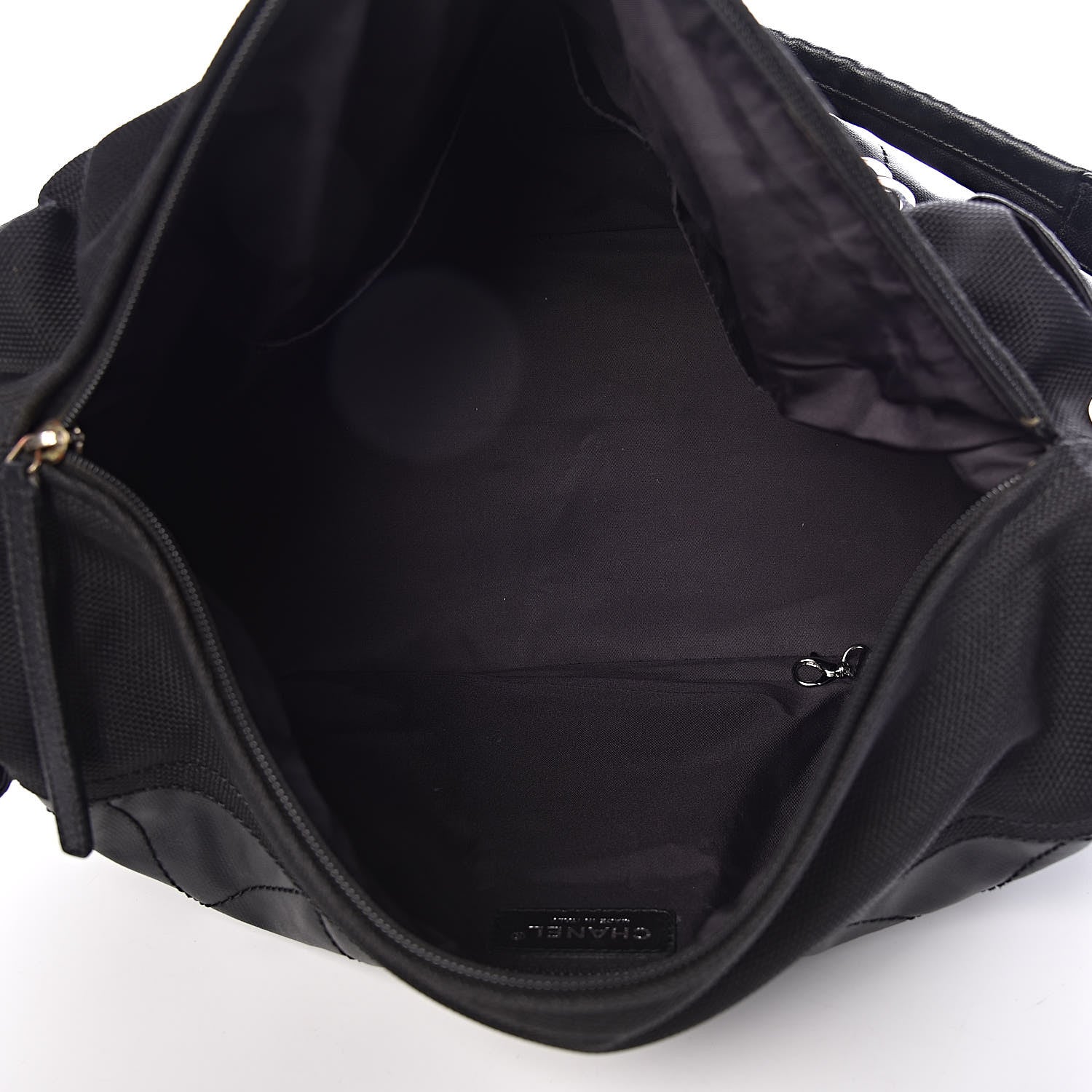 Chanel Coated Canvas Paris Biarritz Hobo Black 5 of 10
