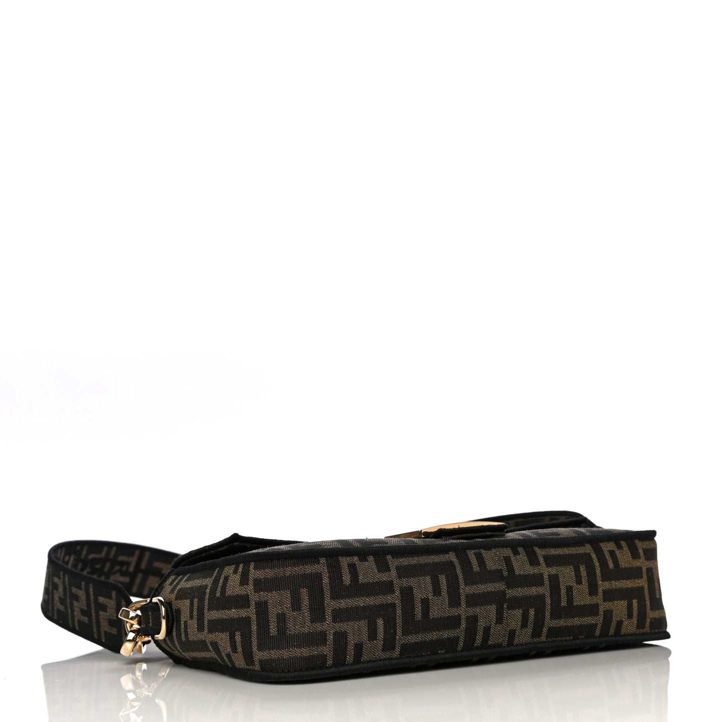Fabric Jacquard FF 1974 Medium Baguette Tobacco Moro Black