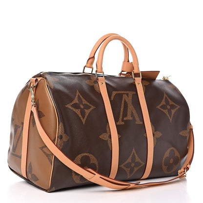 Louis Vuitton Reverse Monogram Giant Keepall Bandouliere 50 3 of 11