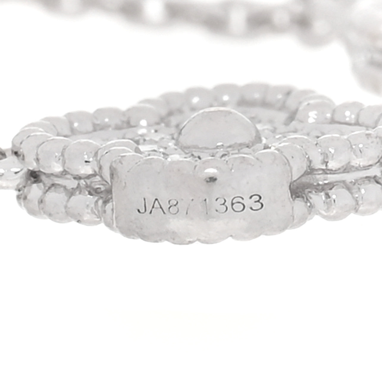 18K White Gold Diamond 6 Motifs Sweet Alhambra Bracelet