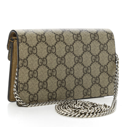 Gucci GG Supreme Monogram Super Mini Dionysus Shoulder Bag Taupe 3 of 9