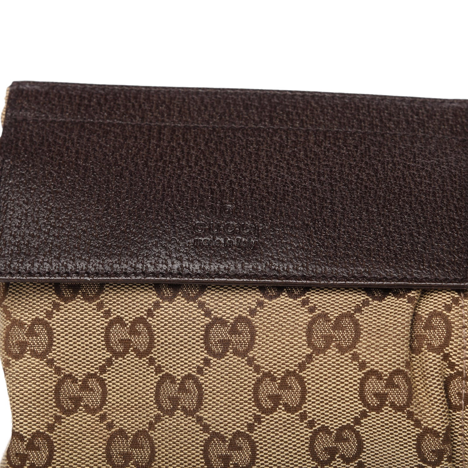 Gucci GG Monogram Double Pocket Belt Bag Dark Brown 10 of 10