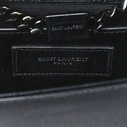 Saint Laurent Grain De Poudre Small Monogram Kate Satchel Black 6 of 10