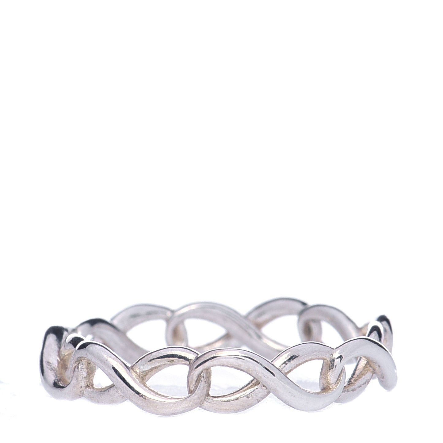 Sterling Silver Narrow Infinity Band Ring 47 4