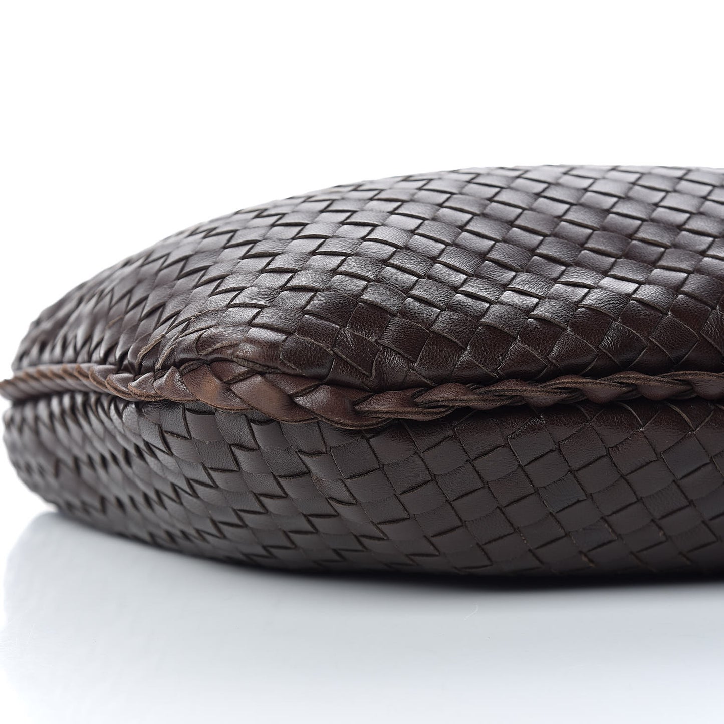 Nappa Intrecciato Medium Veneta Hobo Ebano