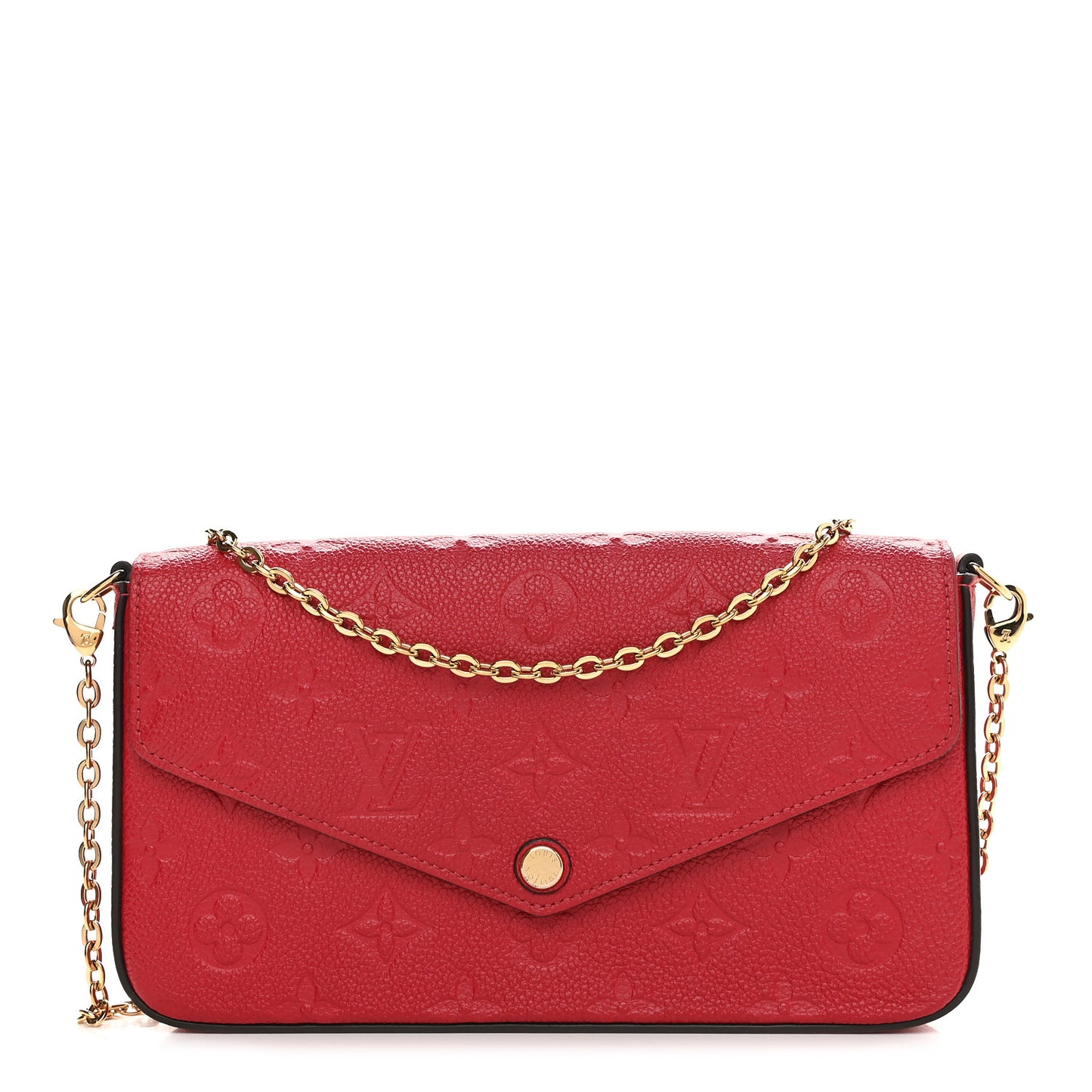 Empreinte Pochette Felicie Chain Wallet Cherry