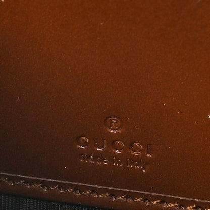 Gucci GG Supreme Monogram Cuoio Toscano Zip Around Wallet Beige Ebony Cuir 12 of 12