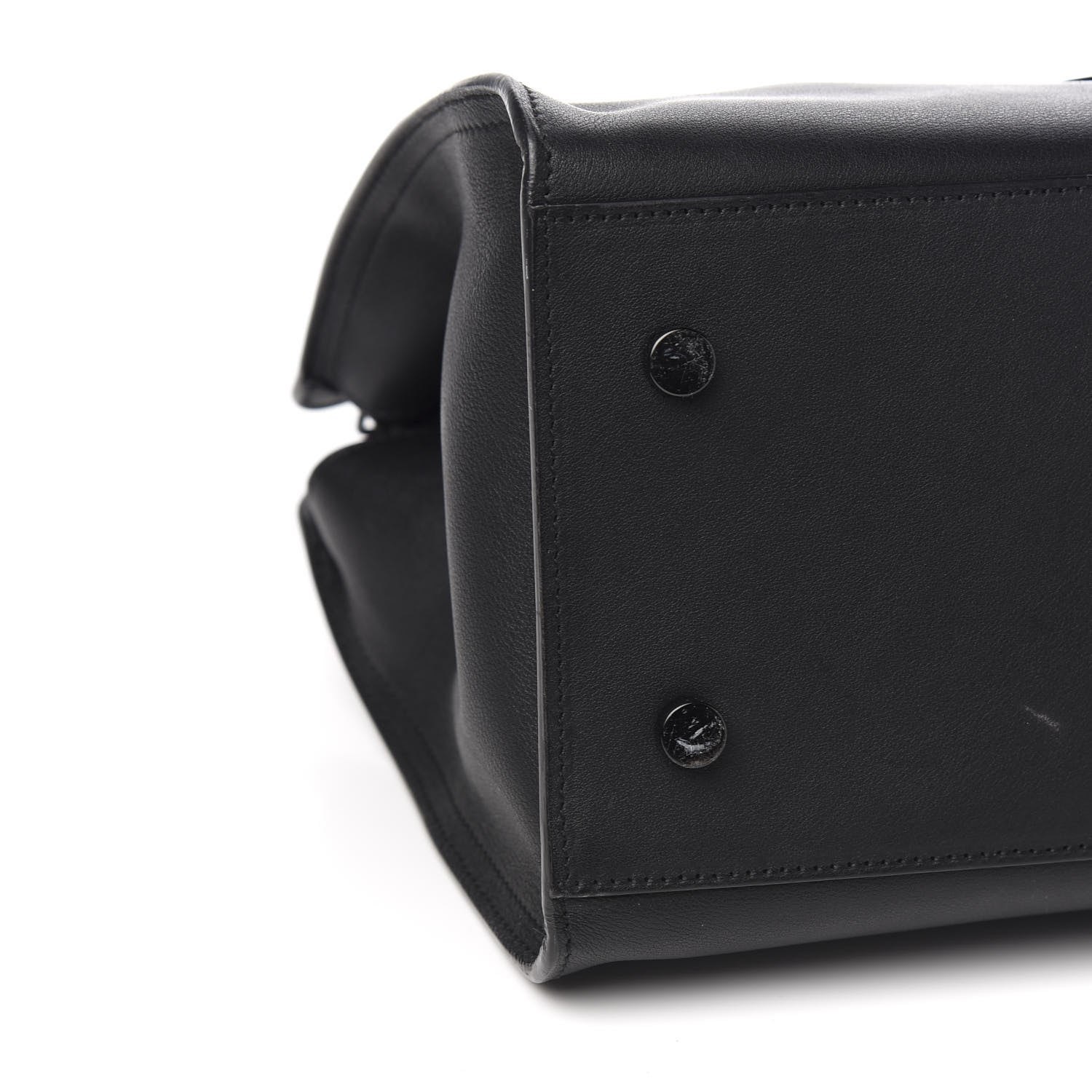 Saint Laurent Smooth Calfskin Small Monogram Cabas Black 8 of 11