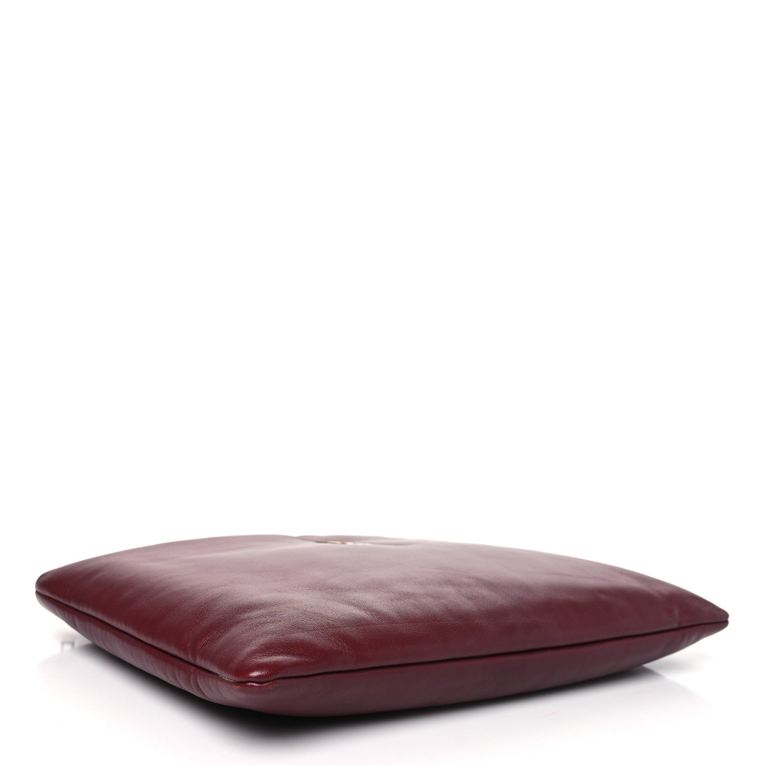 Saint Laurent Lambskin Small Calypso Pouch Rouge Merlot 4 of 10