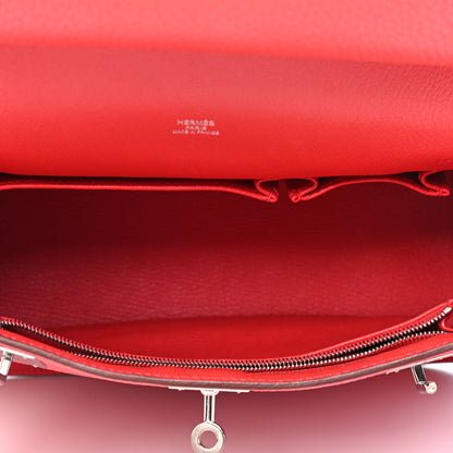 Hermes Taurillon Clemence Jypsiere 28 Bougainvillea 5 of 10