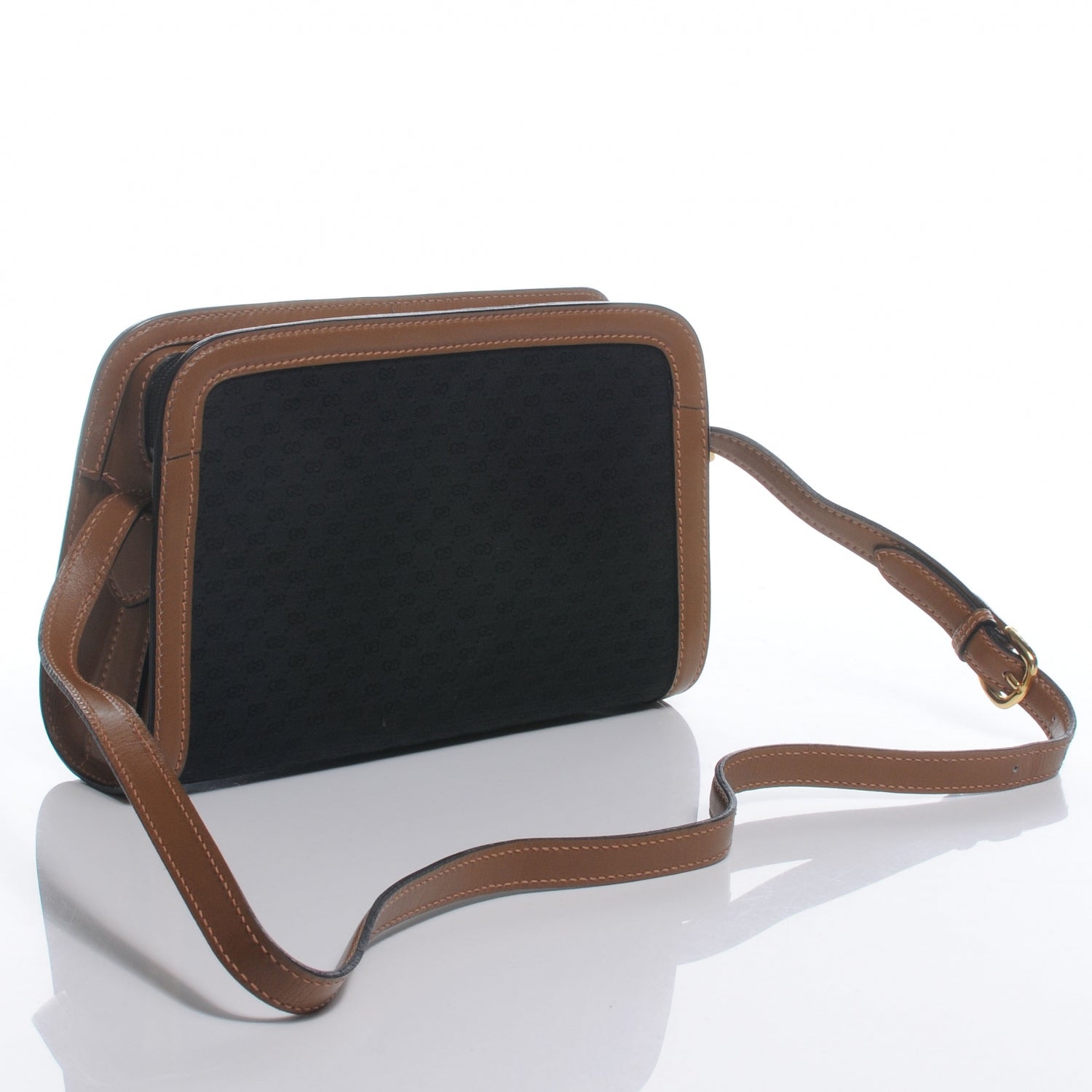 Gucci Leather GG Shoulder Bag Brown 3 of 6