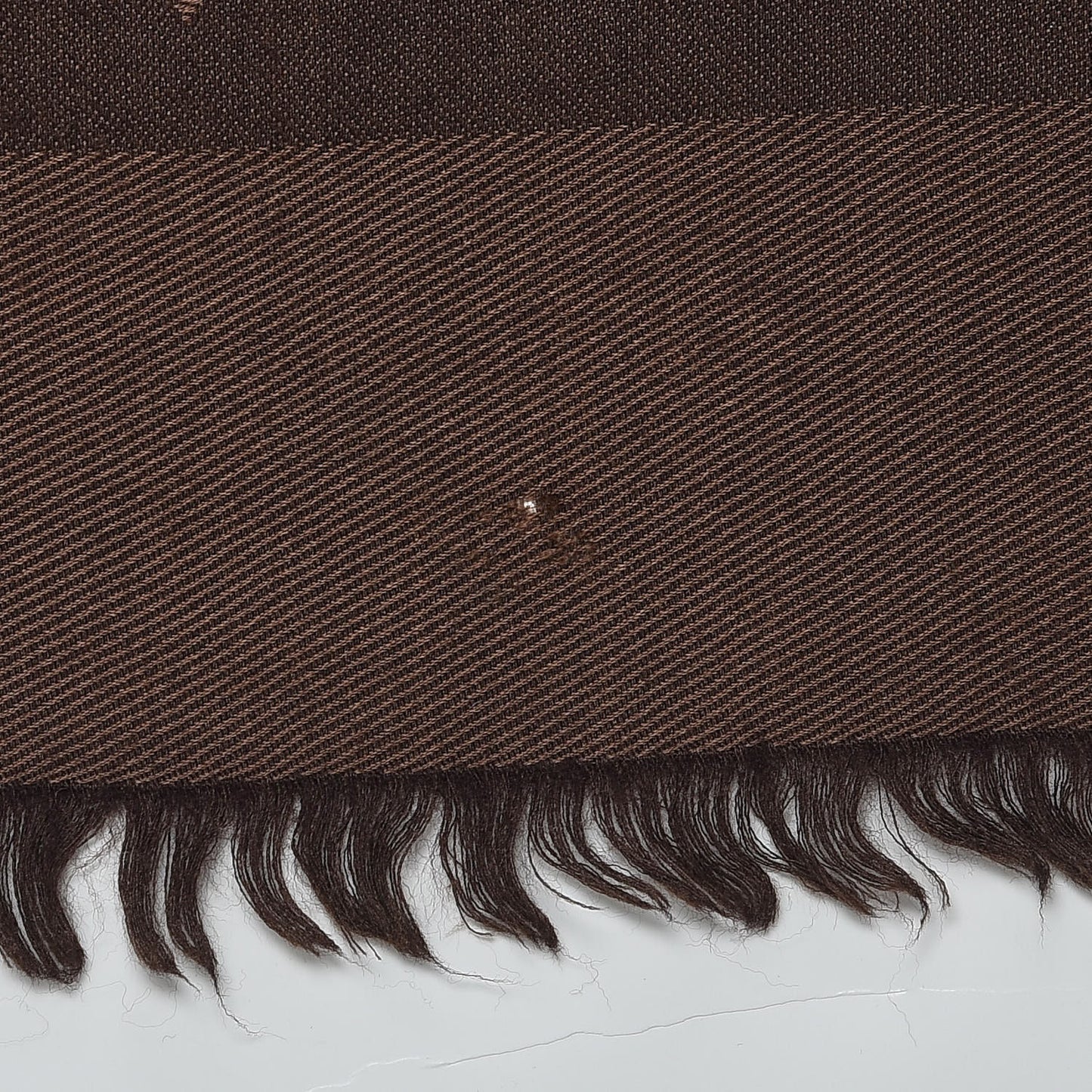 Silk Lurex Wool Monogram Shine Shawl Brown