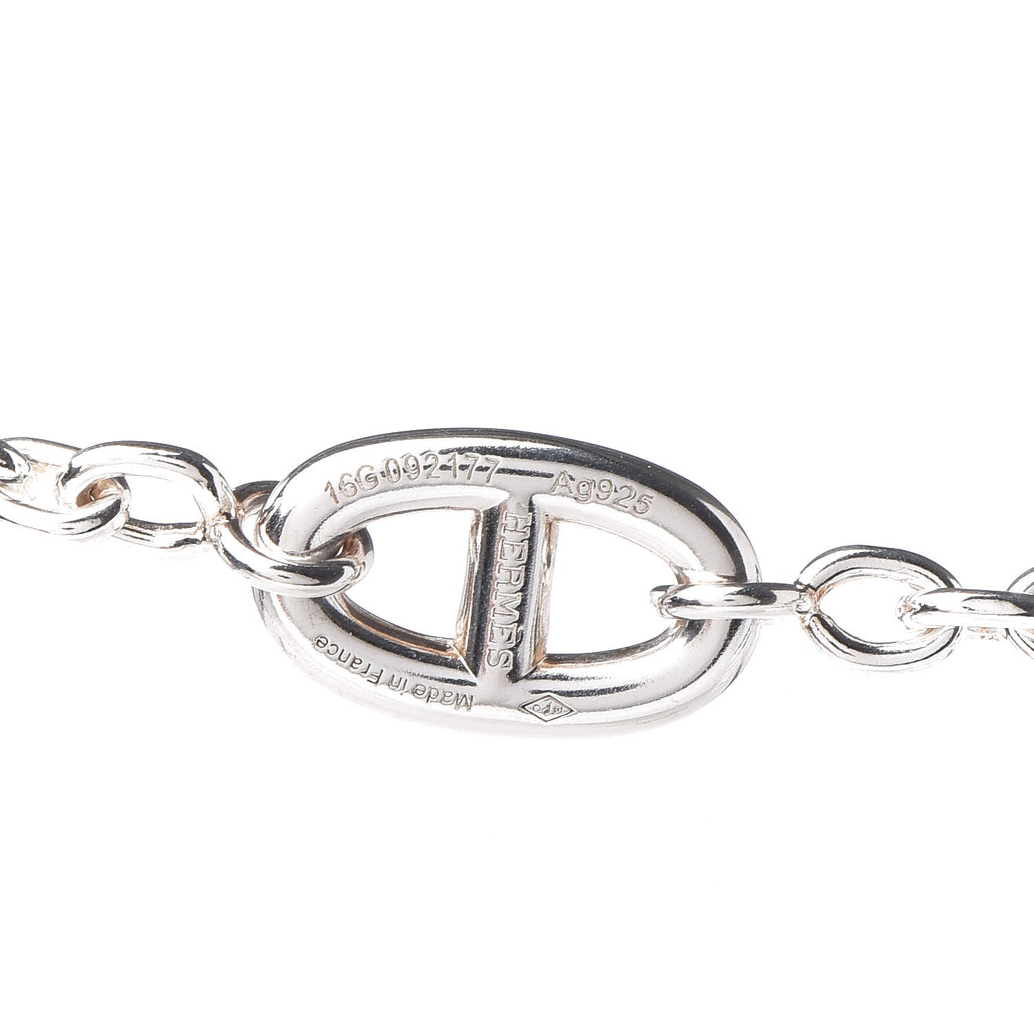 Hermes Sterling Silver Farandole Necklace 160 5 of 6