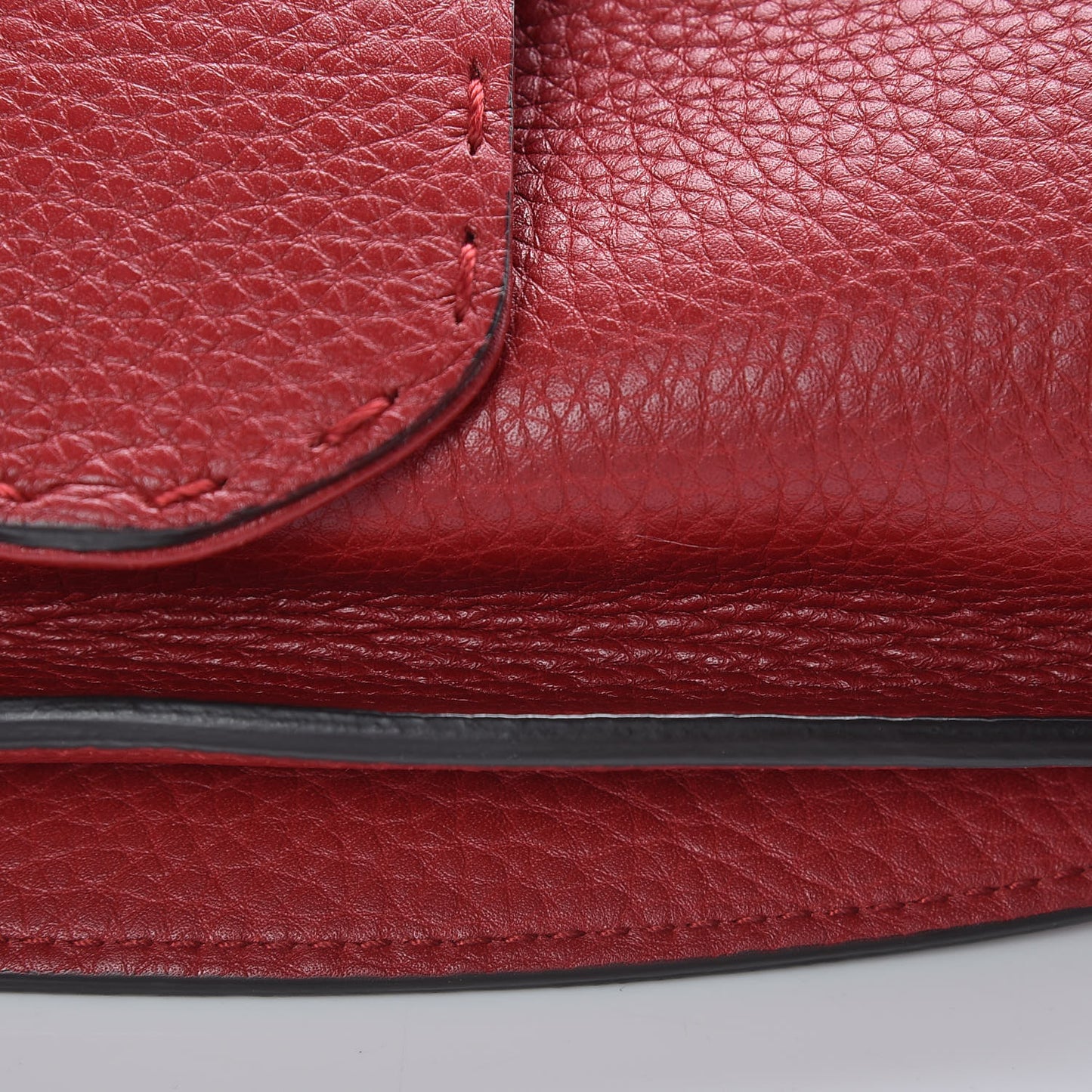 Cellarius Calfskin Feline GG Marmont Flap Shoulder Bag Vulcanic Red