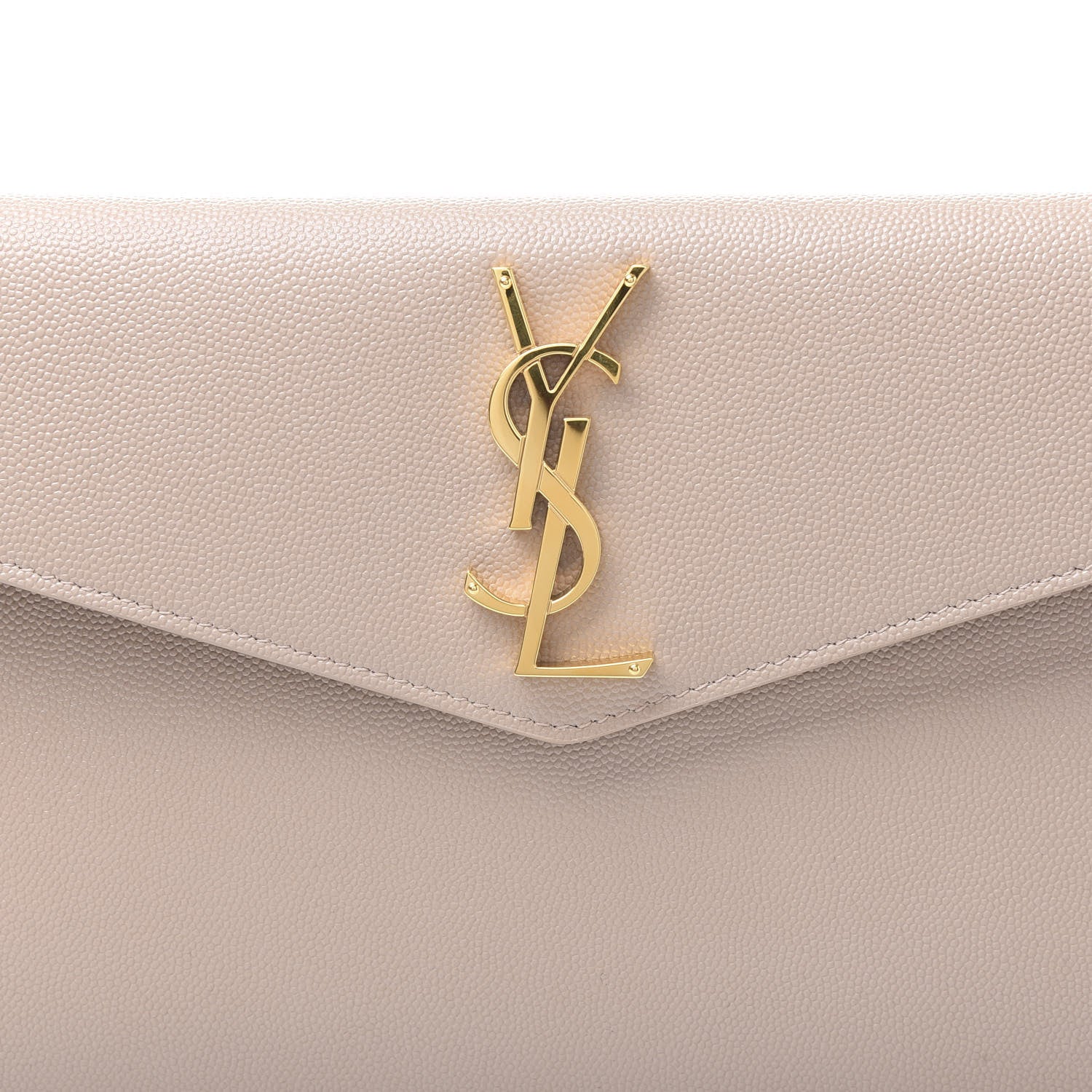 Saint Laurent Grain De Poudre Uptown Pouch Dark Beige 8 of 9