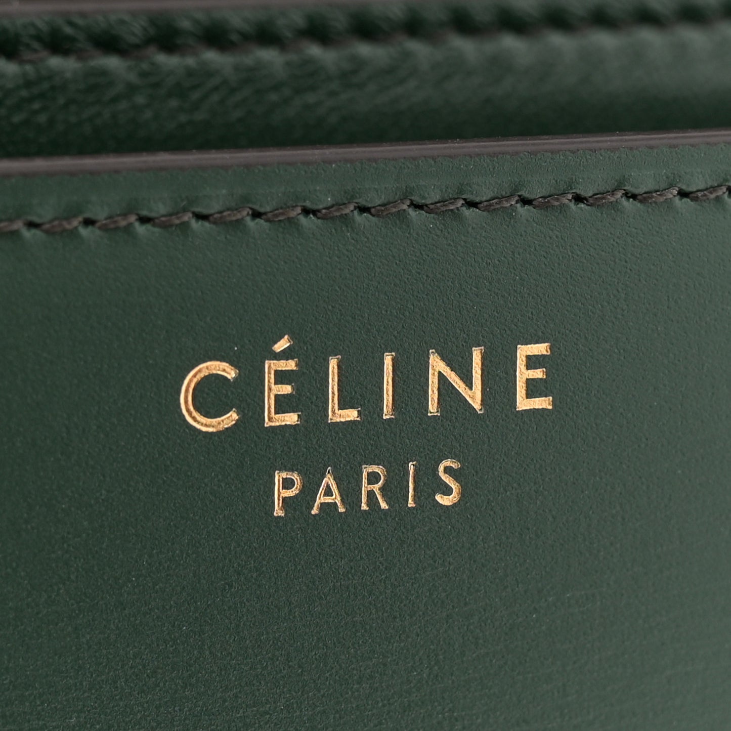Box Calfskin Medium Classic Box Flap Bag Dark Green