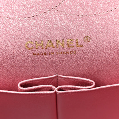 Chanel Iridescent Caviar Quilted Jumbo Double Flap Rose Pink 6 of 11