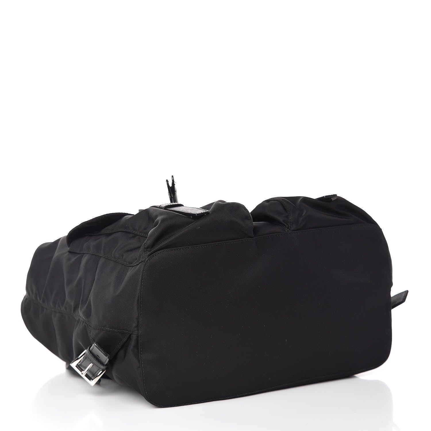 Prada Tessuto Nylon Saffiano Medium Backpack Black 4 of 12
