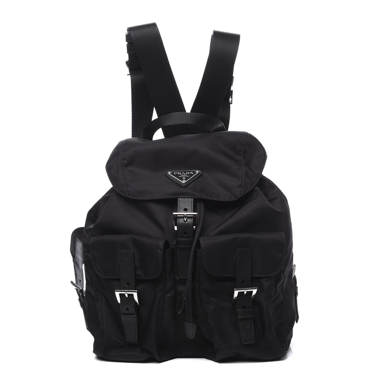 Prada Tessuto Nylon Vela Small Backpack Black 1 of 9