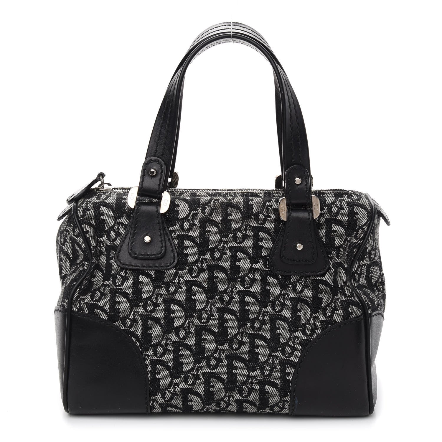 Christian Dior Monogram Boston Black 1 of 9