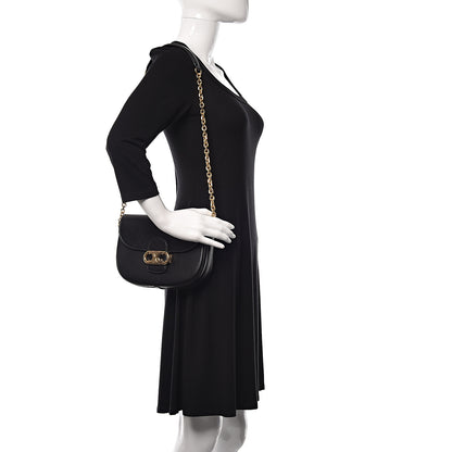 Celine Shiny Calfskin Medium Chain Maillon Triomphe Black 2 of 12