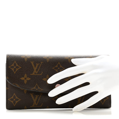 Louis Vuitton Monogram Emilie Wallet Rose Ballerine 2 of 7