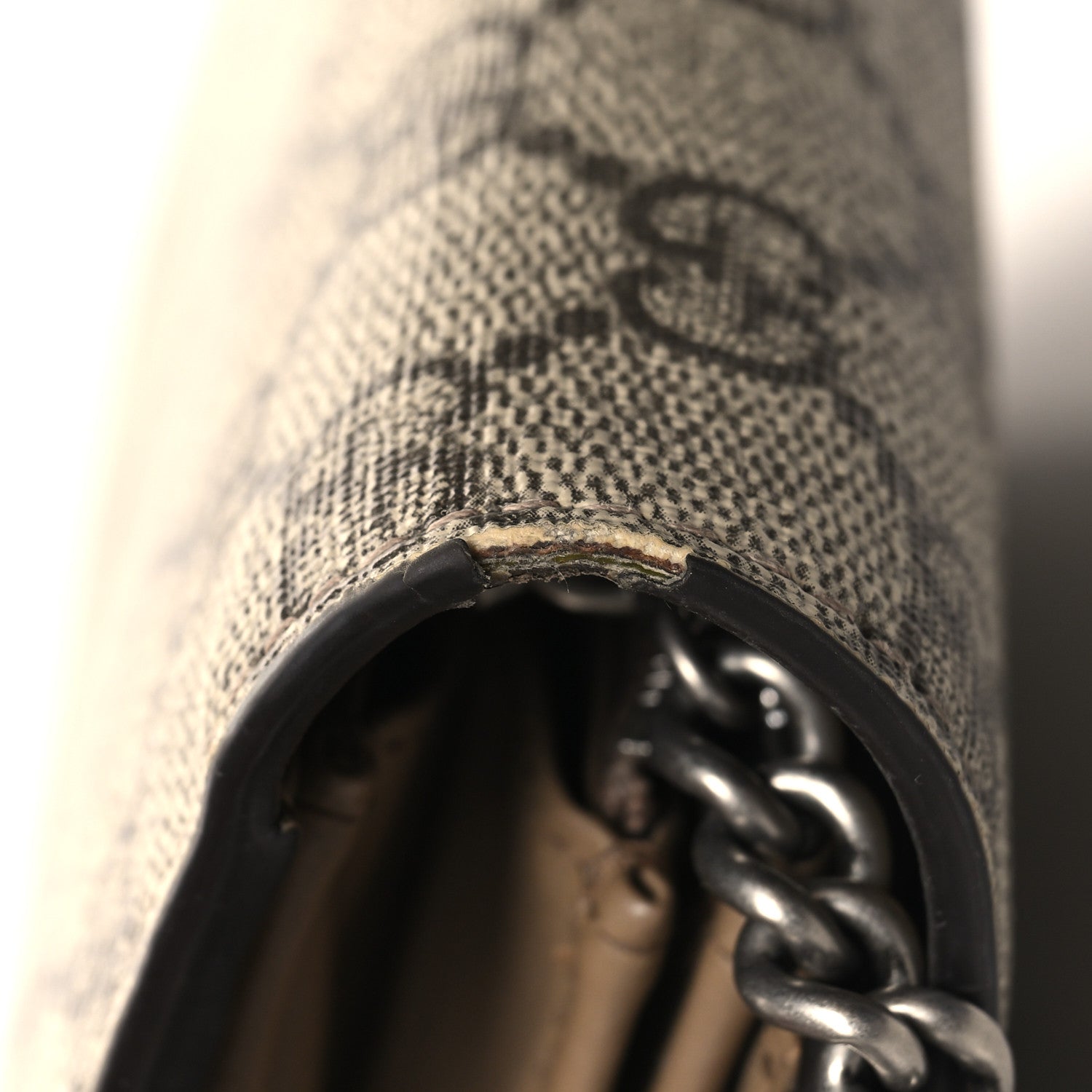 Gucci GG Supreme Monogram Mini Dionysus Chain Wallet Beige Taupe 12 of 12