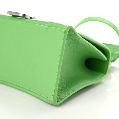 Balenciaga Grained Calfskin Small Hourglass Top Handle Bag Light Green 7 of 9