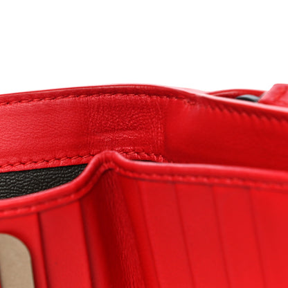 Bottega Veneta Nappa Intrecciato French Compact Wallet Bright Red 11 of 11