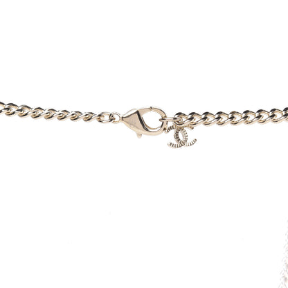 Chanel Crystal Baguette Large CC Pendant Necklace Gold Multicolor 4 of 6