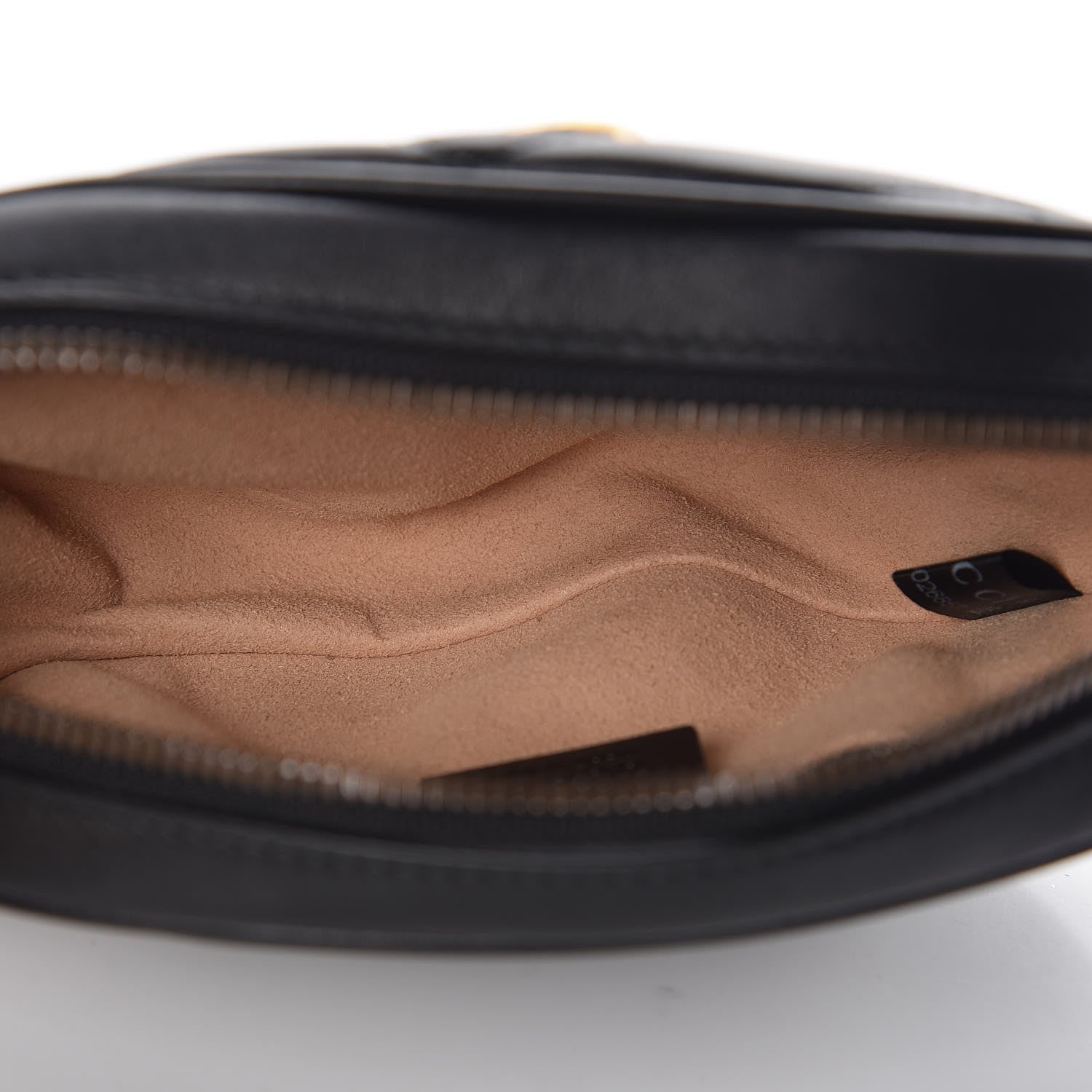 Gucci Calfskin Matelasse GG Marmont Belt Bag 105 42 Black 5 of 8