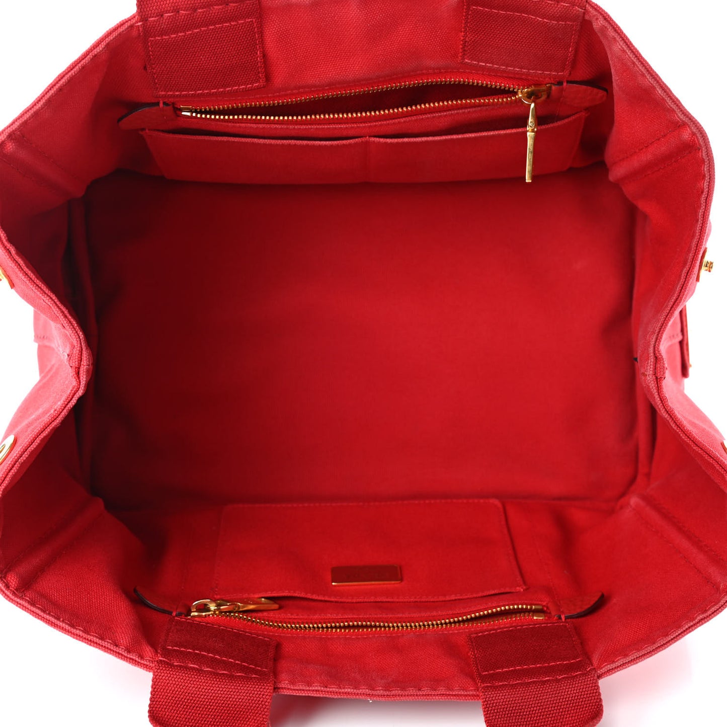 Canapa Logo Shopping Tote Rosso